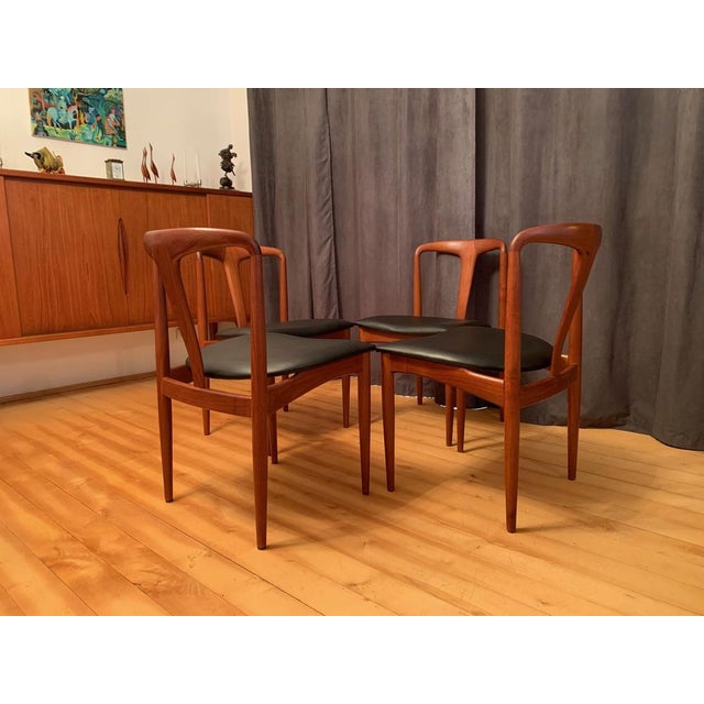 Juliane Chairs attributed to Johannes Andersen for Uldum Møbelfabrik, Denmark, 1960s, Set of 4 For Sale - Image 12 of 15