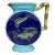Victorian Majolica Fish Pitcher Holdcroft, Circa 1890 For Sale