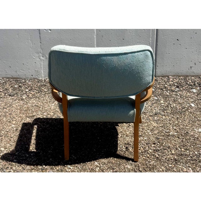 1950s Vintage Mid Century Modern Lounge Chair Attributed to Brown Saltman For Sale - Image 5 of 6