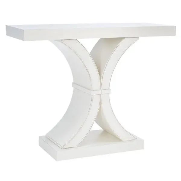 Contemporary Dryden Console - Cream For Sale - Image 3 of 10