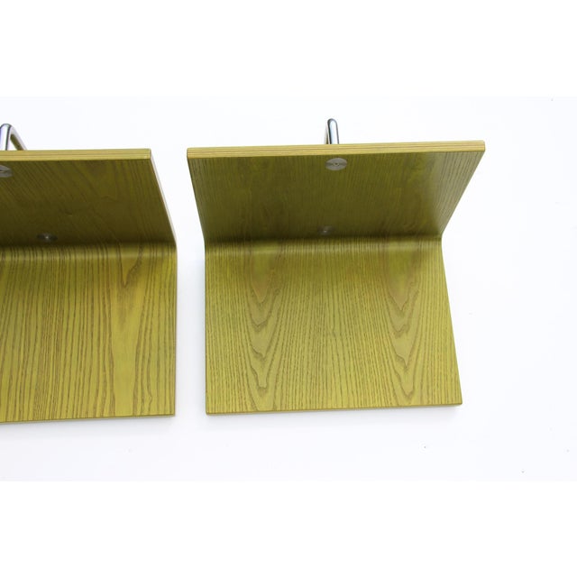 Postmodern Green Wall-Mounted Mensolo Coat Rack from Schönbuch, 1980s, Set of 3 For Sale - Image 10 of 14