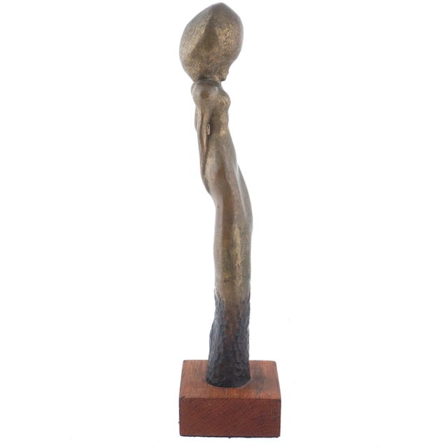 1990s Modernist Bronze Sculpture of Nude by John Ranally. For Sale - Image 5 of 7