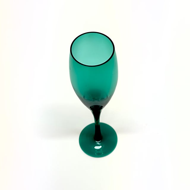 Festive Holiday Green Centerpiece Stemware Curation - Group of 5 For Sale In Miami - Image 6 of 11