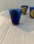 Italian Mid-Century Murano Cobalt Blue Tre Fuochi Shot/Cordial Glasses, Set of 6 For Sale - Image 3 of 3