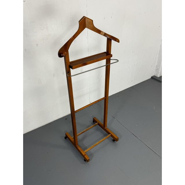 Mid-Century Modern Italian Beech Dressboy Valet Stand, 1960s For Sale - Image 6 of 15