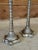 Fabulous pair of decorative palm tree candlesticks by the John Richard Collection, made in India. Featuring an intricate...