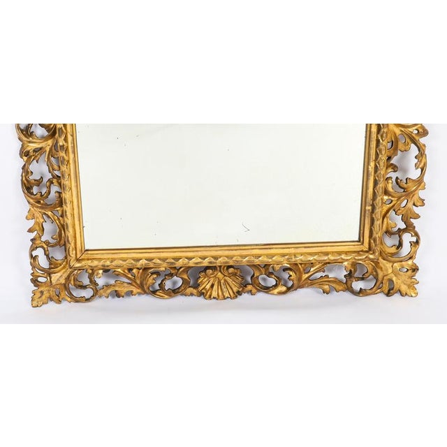 Antique Italian Giltwood Florentine Mirror, 1800s For Sale - Image 6 of 8
