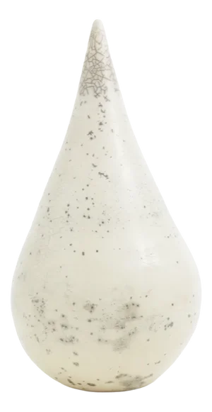 Japanese Modern Essenza O White Ceramic Sculpture