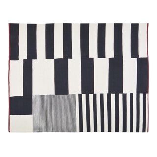 Afghan Modern Flatweave Kilim Wool Rug, 9'6"x12' For Sale