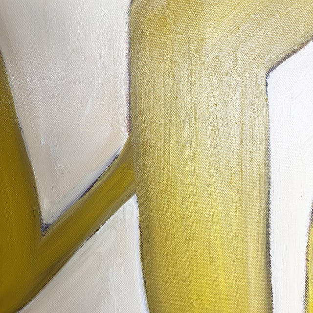 2020s Air and Tide Original Abstract Coastal Oil Painting by Tatiana Duperault For Sale - Image 5 of 6