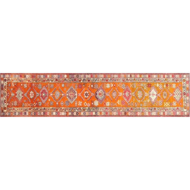 Textile 1960s Turkish Oushak Runner For Sale - Image 7 of 7