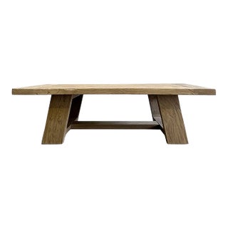 Reclaimed Elm Wood Coffee Table For Sale