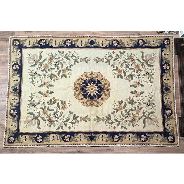 20th Century Portuguese Rug Arraiolos For Sale - Image 4 of 5