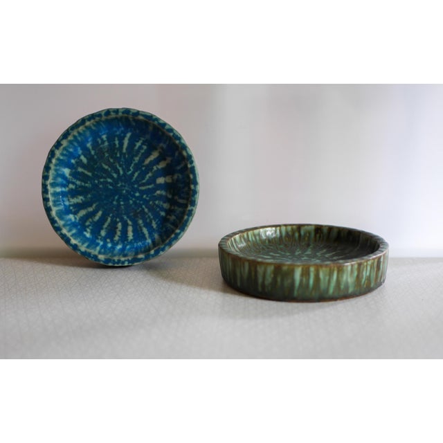 Scandinavian Art Pottery Birka Bowls by Gunnar Nylund from Rörstrand, Sweden, 1960s, Set of 2 For Sale - Image 11 of 15