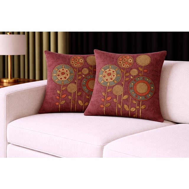 2020s Exquisite Luxury Mid-Century Modern Sofa Cushions / Pillows For Sale - Image 5 of 5