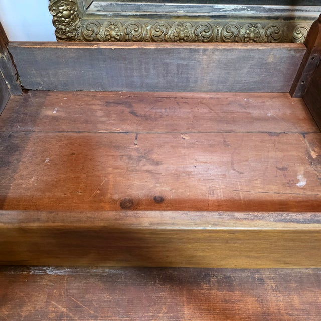 18th-Century English Provincial Farmhouse Table With Aged Plank Top, Turned Legs and Stretcher Base For Sale - Image 15 of 17