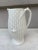 White English Victorian Parian Majolica Corn Pitcher, circa 1890. H / 6.8 inches.