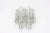 Fantastic midcentury wall sconce with five murano ice glass pieces, made by kalmar, austria, manufactured, circa...
