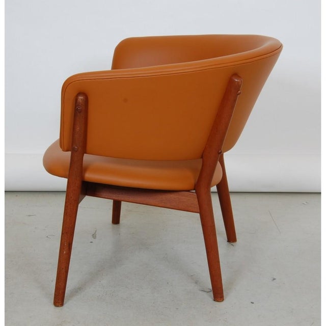 ND83 Lounge Chair in Teak and Cognac Aniline Leather by Nanna Ditzel, 1970s For Sale - Image 9 of 14