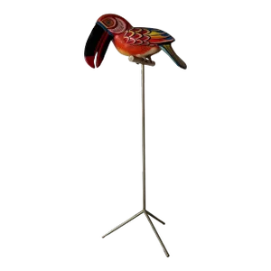 1980s Sergio Bustamante - Style Large Toucan Bird Floor Sculpture