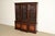 English Baker Furniture Georgian Carved Mahogany Breakfront Bookcase Cabinet, Circa 1960s For Sale - Image 3 of 13