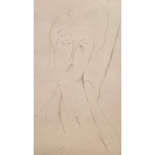A. Modigliani, Study of a Woman, Lithograph For Sale
