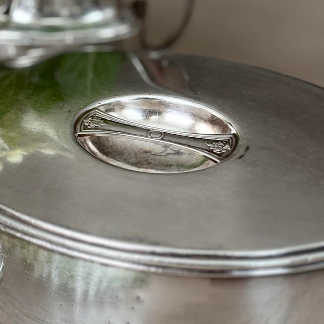 Antique Wallace Silver Plate Platter Lid Hotel Andrew Johnson For Sale - Image 10 of 10