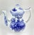 Boho Heavy Blue & White Vintage Chinese Tea Pot For Sale - Image 4 of 12