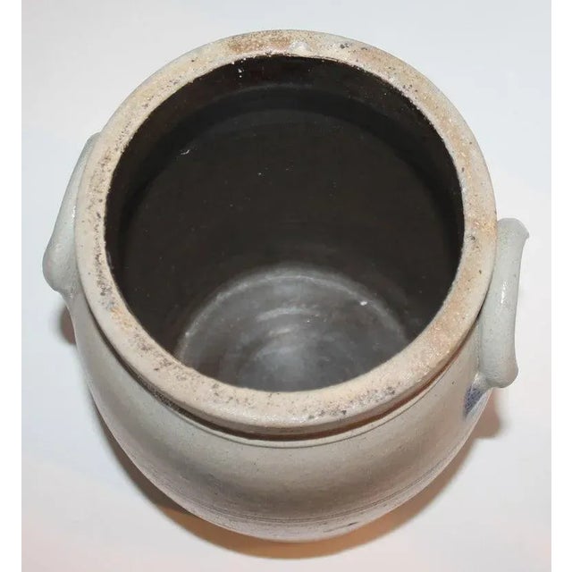 19thc Decorated Stoneware 3 Gallon Crock For Sale - Image 9 of 9