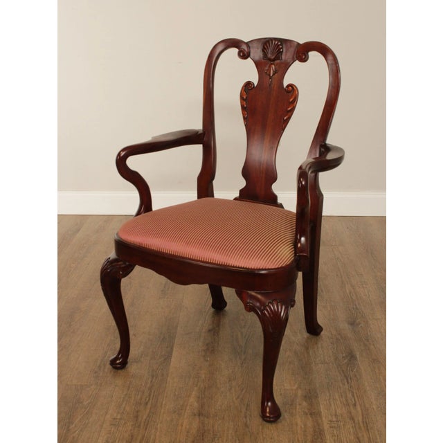 Traditional Maitland Smith Georgian Style Solid Mahogany Dining Chairs - Set of 8 For Sale - Image 3 of 13