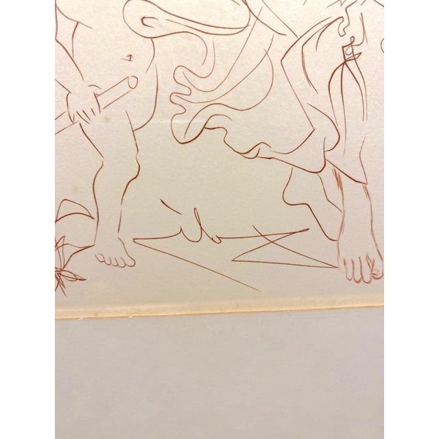 1970s Salvador Dali (1904-1989) "Autumn" Framed Etching Art Print Surrealism Cherubs For Sale In San Francisco - Image 6 of 7