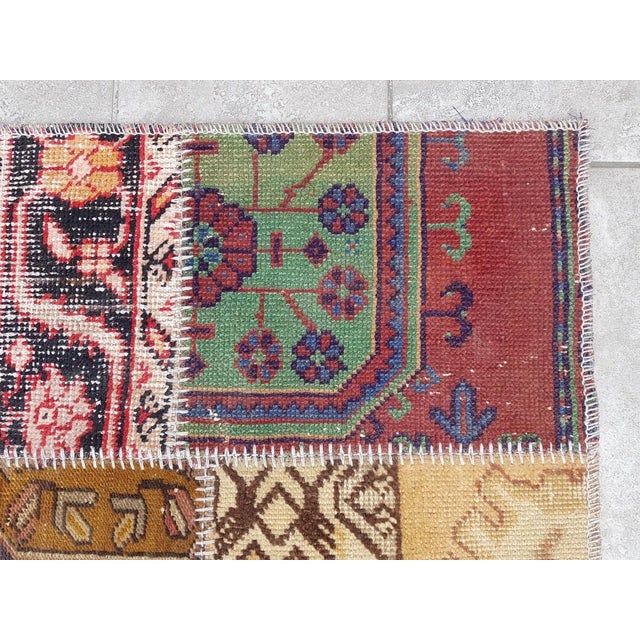 Vintage Turkish Handknotted Runner Rug For Sale - Image 10 of 10