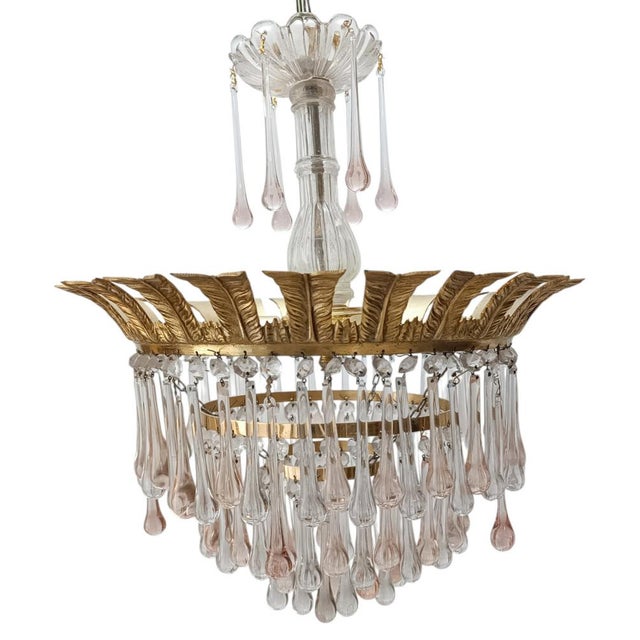 Empire Style Murano Glass Lamp, 1930s For Sale - Image 6 of 6