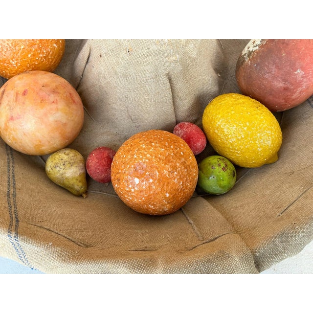 This is a fun collection! It is a mix of miniature and full size antique stone fruit. The sizes range from 1 to 3 inches....