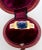 Metal Vintage Solitaire Gold Sapphire and Diamonds Circa 1970, Size 6.5 For Sale - Image 7 of 7