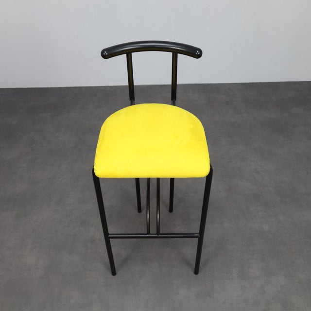 Metal Postmodern Bar Stools, Italy, 1980s, Set of 4 For Sale - Image 7 of 10