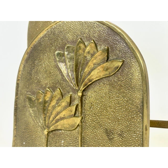 Art Deco Brass Magazine Rack, 1960s For Sale - Image 4 of 12