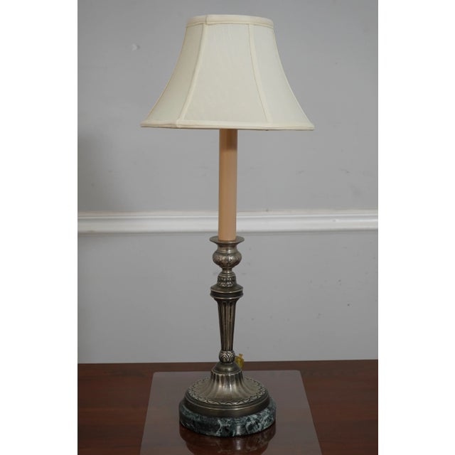 Age: C.1987 Details: Stunning Decorator Lamps High Quality Construction Green Marble Base Heavy Quality Construction Nice...