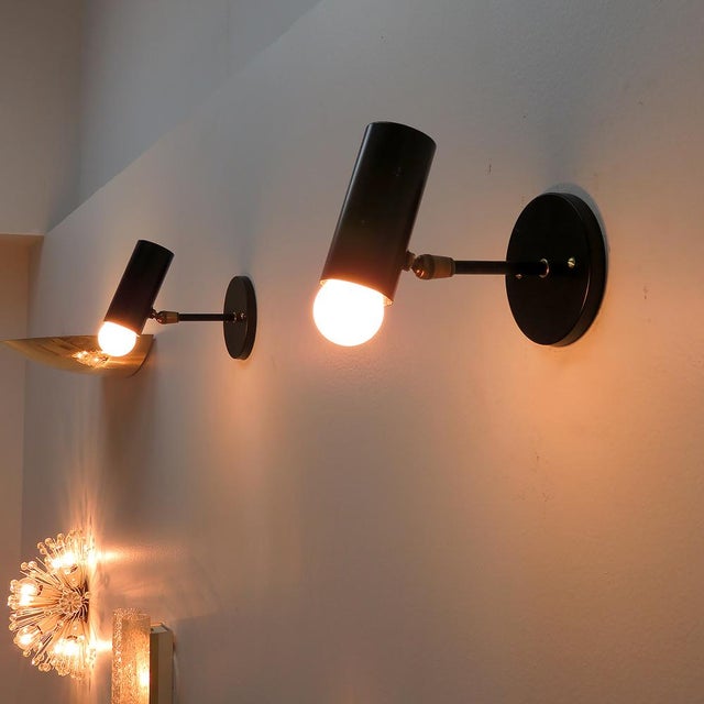 Pair of Boris Lacroix Wall Lights, 1950 For Sale - Image 9 of 10