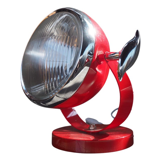 Industrial Moto Style Table Lamp, 1970s For Sale