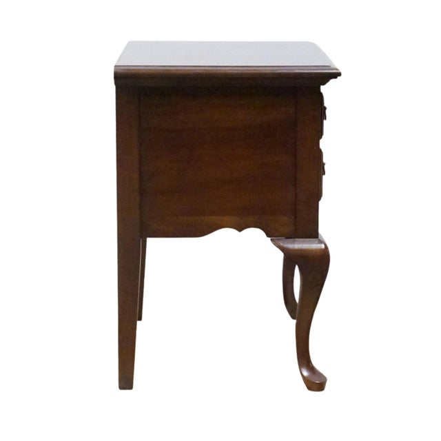 Pennsylvania House Solid Cherry Traditional Style 24" Two Drawer Accent End Table For Sale - Image 12 of 12