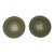 Green Wedgwood Jasperware Trinket Dishes - A Pair For Sale