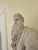 Grand 70" Vintage Solid Cast Stone "Moses" Statue With 360° Swivel Pedestal For Sale - Image 9 of 10