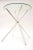1960s Vintage Silver-Plate Tripod and Glass Folding Side or Drink Tables 1960's For Sale - Image 5 of 10