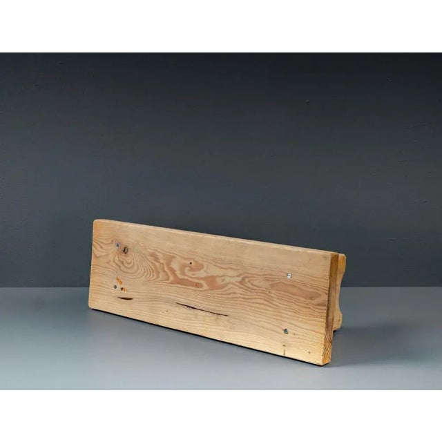 Small Softwood Bench, 1950s For Sale - Image 5 of 12