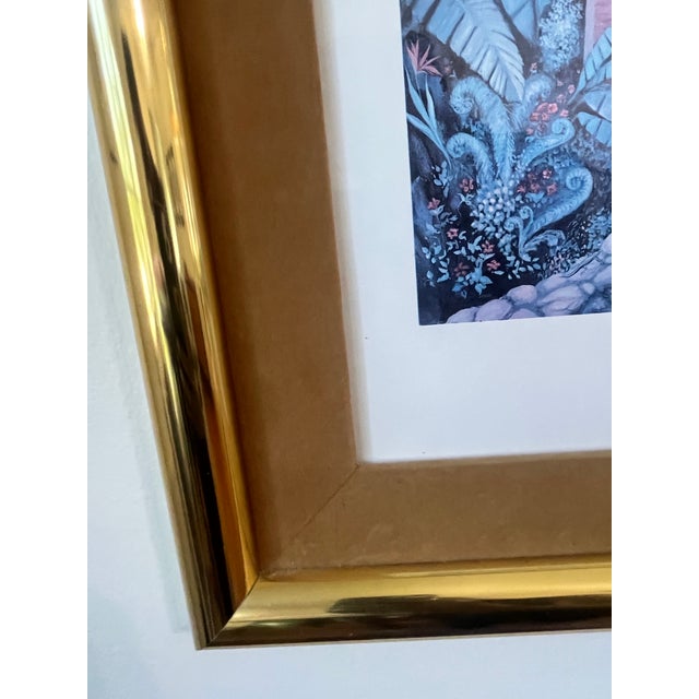 Animal Skin 1990s Vintage Alison Minor Serigraph Art Print, Framed For Sale - Image 7 of 8