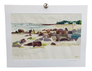Michel Roubille, Carnac, 1978, Watercolor