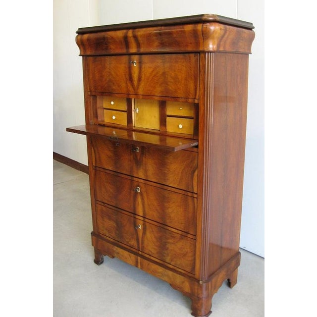 Antique Secretaire in Mahogany, 1850s For Sale - Image 3 of 13