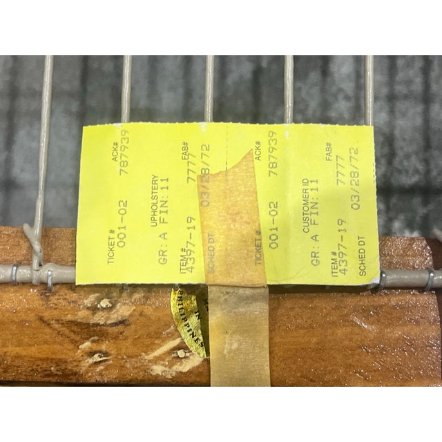 Pair of Large Wicker Wingback Chairs With Ottoman by Henry Link for Lexington Furniture 1972 For Sale - Image 12 of 12