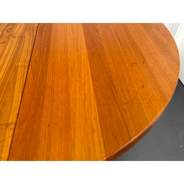 Extendable Dining Table in Teak Wood by Juul Kristensen for Brdr. Juul Kristensen, Denmark, 1970s For Sale - Image 9 of 13